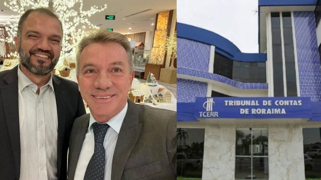 Foto: Denarium e secretário de comunicação Weber