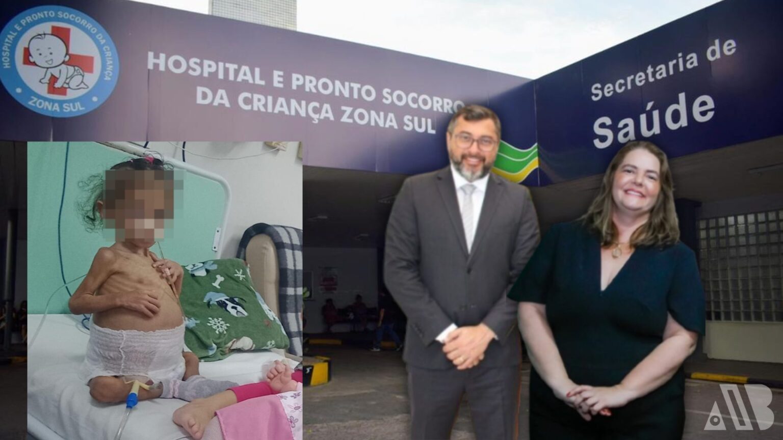 Montagem PAB/ Mãe e filha moram em Hospital aguardando por cirurgia