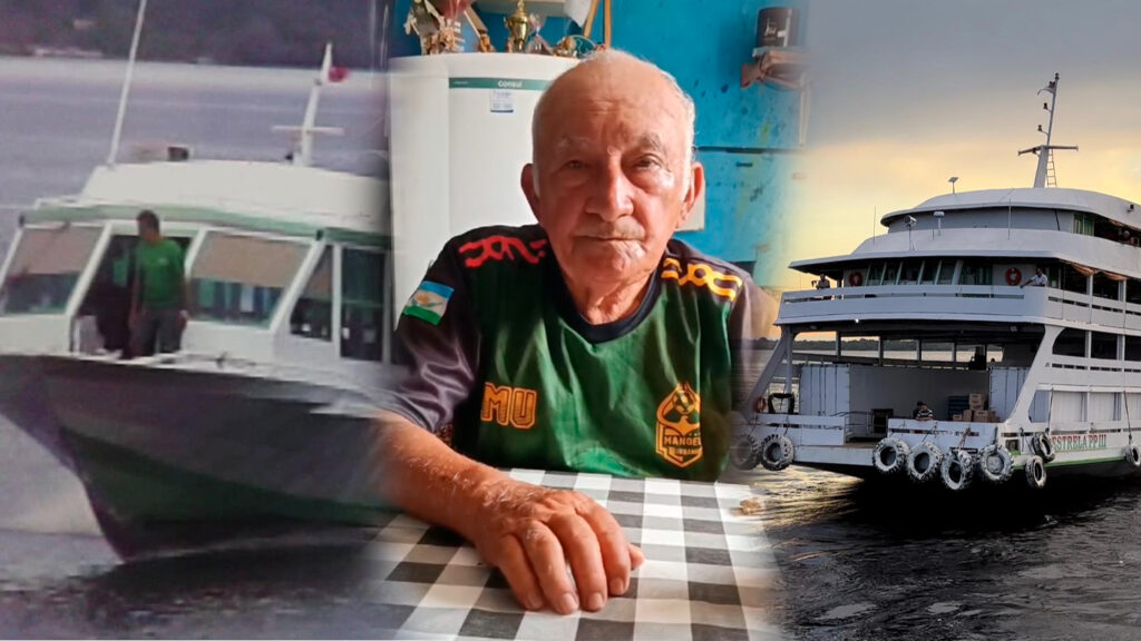Foto: Montagem PAB/ idoso denuncia Embarcação PP